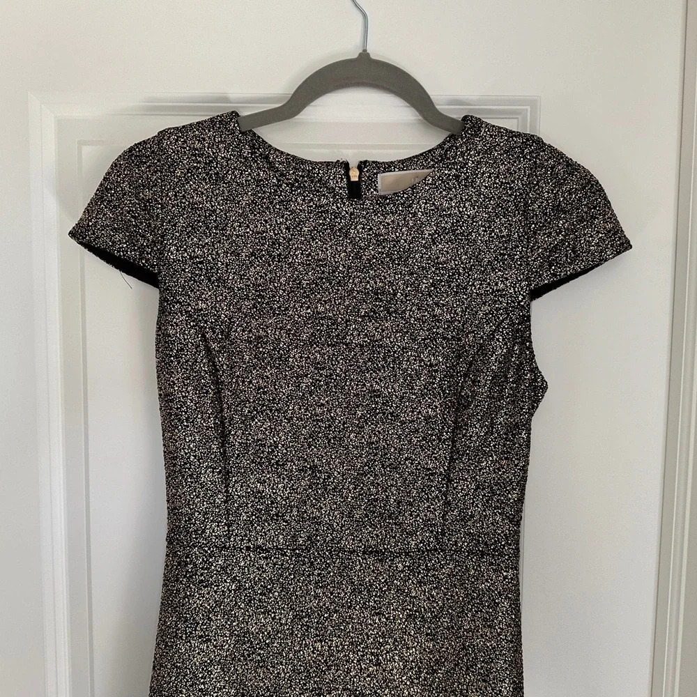 Michael Kors Metallic gold-Knit A-Line Dress - Picture 4 of 11